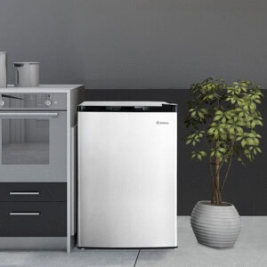 3 Cubic Feet Compact Upright Freezer with Stainless Steel Door